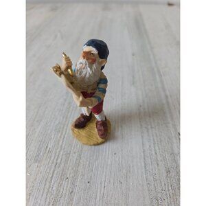 Vintage elf clipboard‎ list figurine village Xmas decor